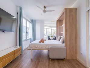 1 chambre, fer et planche Ă repasser, Wi-Fi gratuit, draps fournis