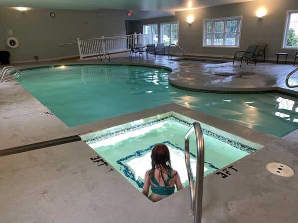 Indoor pool, outdoor pool