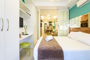 1 bedroom, iron/ironing board, free WiFi, bed sheets