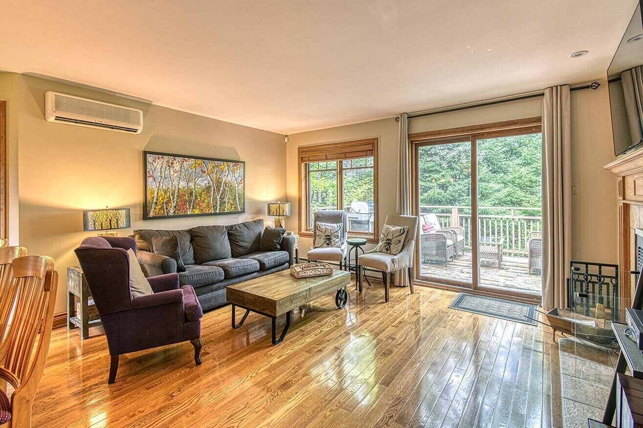 Smart TV, caminetto, lettore DVD