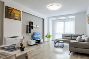 Apartment, 3 Bedrooms | Living area - Kalpazo Home Tirana 21 (Tirana)