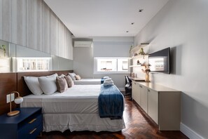 2 slaapkamers, een strijkplank/strijkijzer, gratis wifi, beddengoed