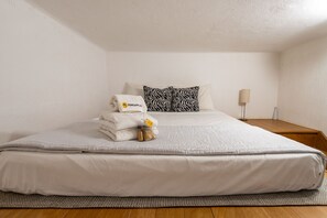 1 bedroom, iron/ironing board, travel crib, free WiFi