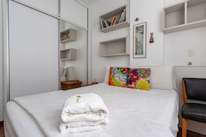 2 bedrooms, iron/ironing board, travel crib, free WiFi
