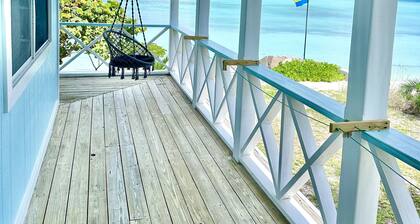 Beachy Villa right on the ocean, where you can find our famous Exuma Turtles!