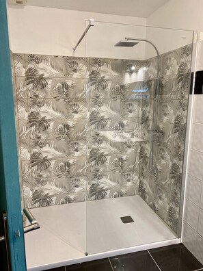 Shower, hair dryer, towels, soap - Appartement (Damery)