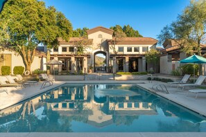 Outdoor pool, a heated pool - Lux Scottsdale Villa  with 4 Pools 2 Spas Resort Oasis (Scottsdale)