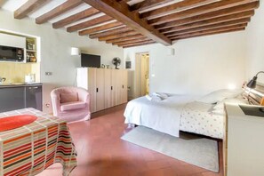 1 habitación, tabla de planchar con plancha, wifi y ropa de cama 