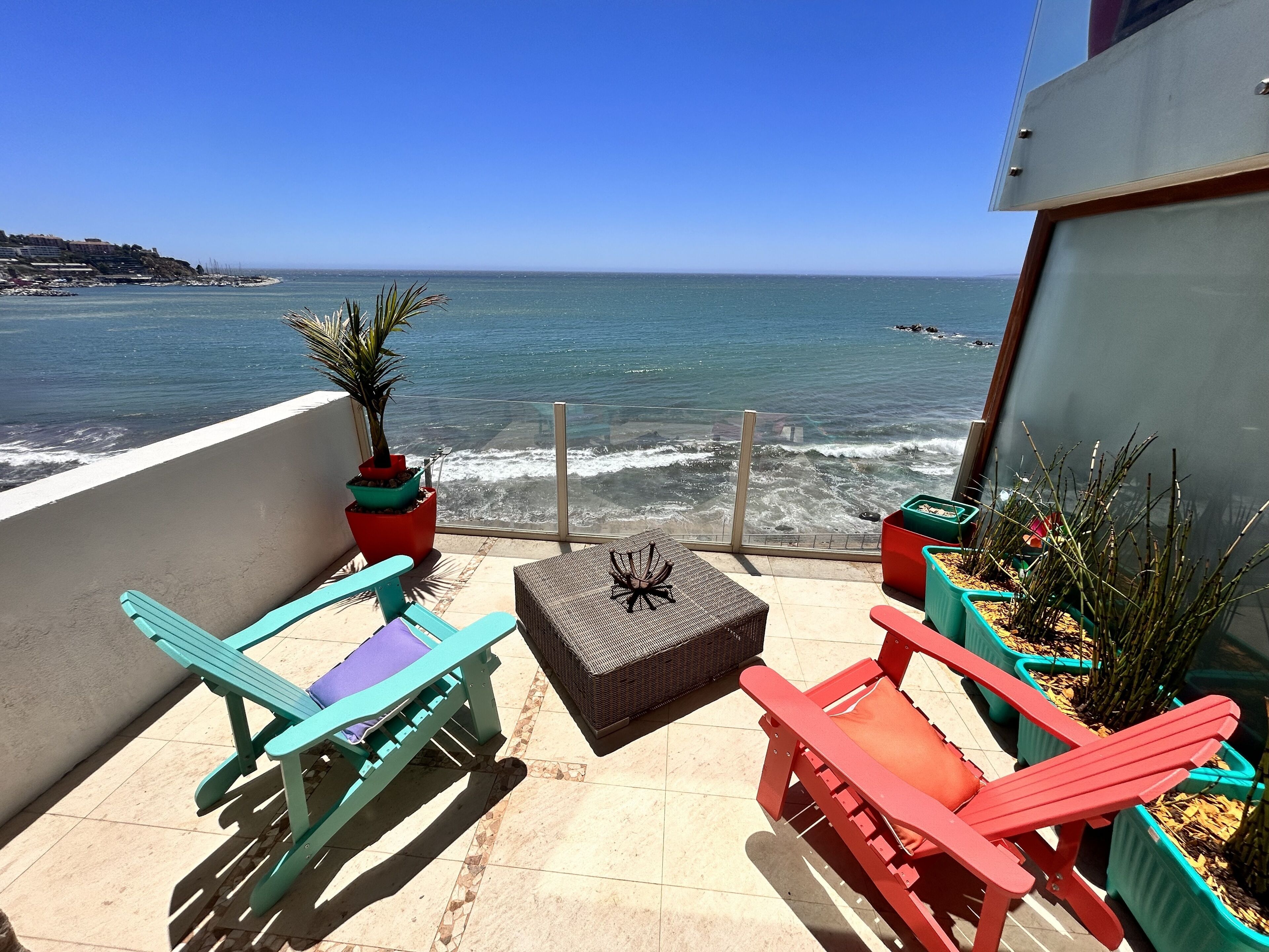 Premier Quadruple Room, 1 Bedroom, Non Smoking, Sea View | Terrace/patio