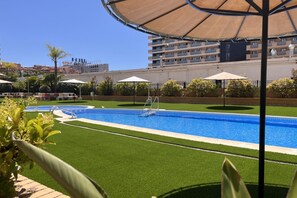 Et oppvarmet basseng