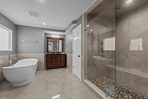 Shower, towels