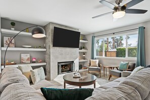 TV connectée, cheminée