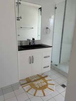 Towels, soap, toilet paper