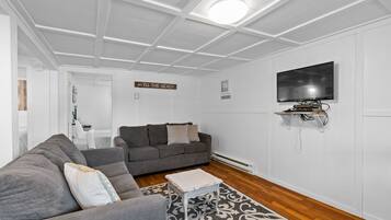 Smart TV y chimenea