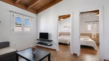 2 makuuhuonetta, silitysrauta/-lauta, ilmainen Wi-Fi, vuodevaatteet