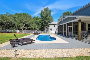 Pool - Soundside, Private Pool, Den, Yard, Screened Porch, SH106, Turners Tide (Duck)