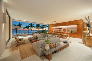 Smart TV, fireplace, printers