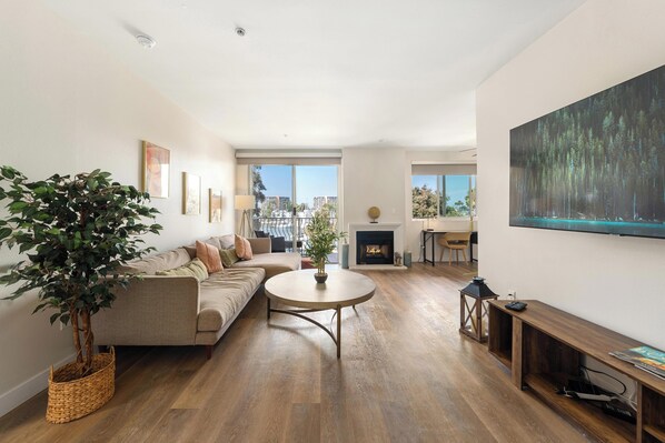 Smart TV, DVD player, books