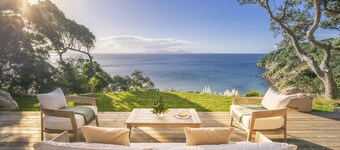 Clifftops - luxury tented lodge, sweeping views & beach, 90 mins from Auckland