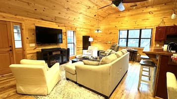 Smart TV, chimenea