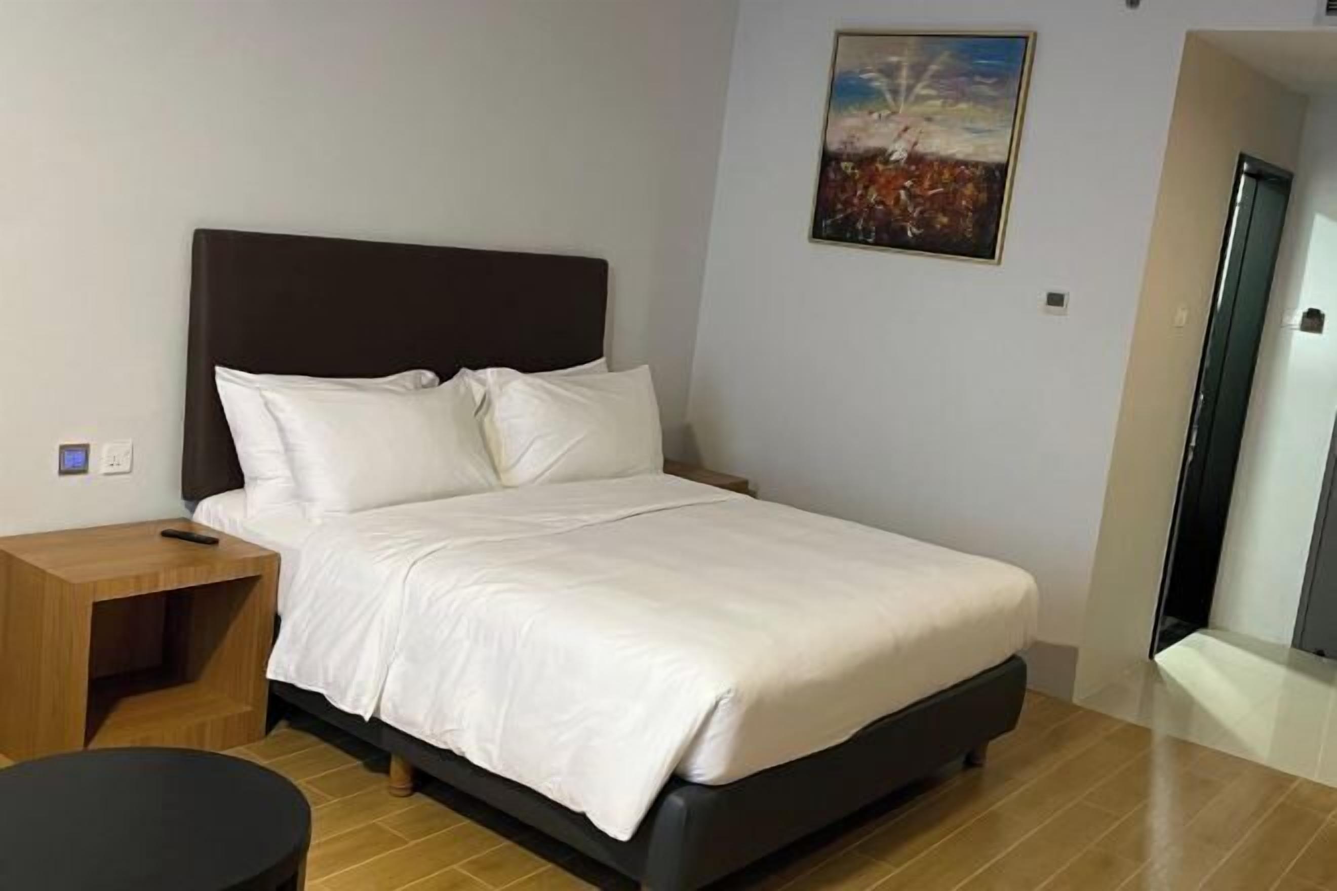 In-room safe, desk, laptop workspace, blackout drapes