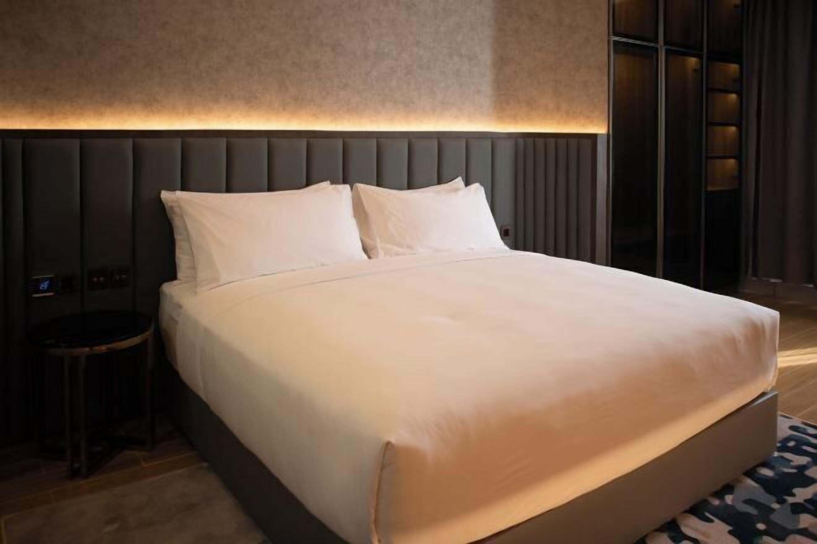 In-room safe, desk, laptop workspace, blackout curtains