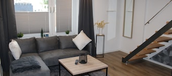 Appartement "Design Immo Rhein Main Rodgau" met gedeelde tuin & Wi-Fi