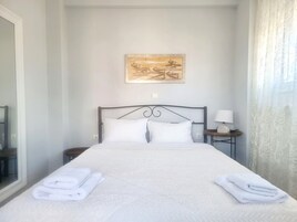 Apartamento panorâmico, vista para a cidade (Inspire) | 1 quarto, roupas de cama de algodão egípcio, roupas de cama premium