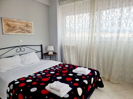Apartamento panorâmico, vista para a cidade (Inspire) | 1 quarto, roupas de cama de algodão egípcio, roupas de cama premium