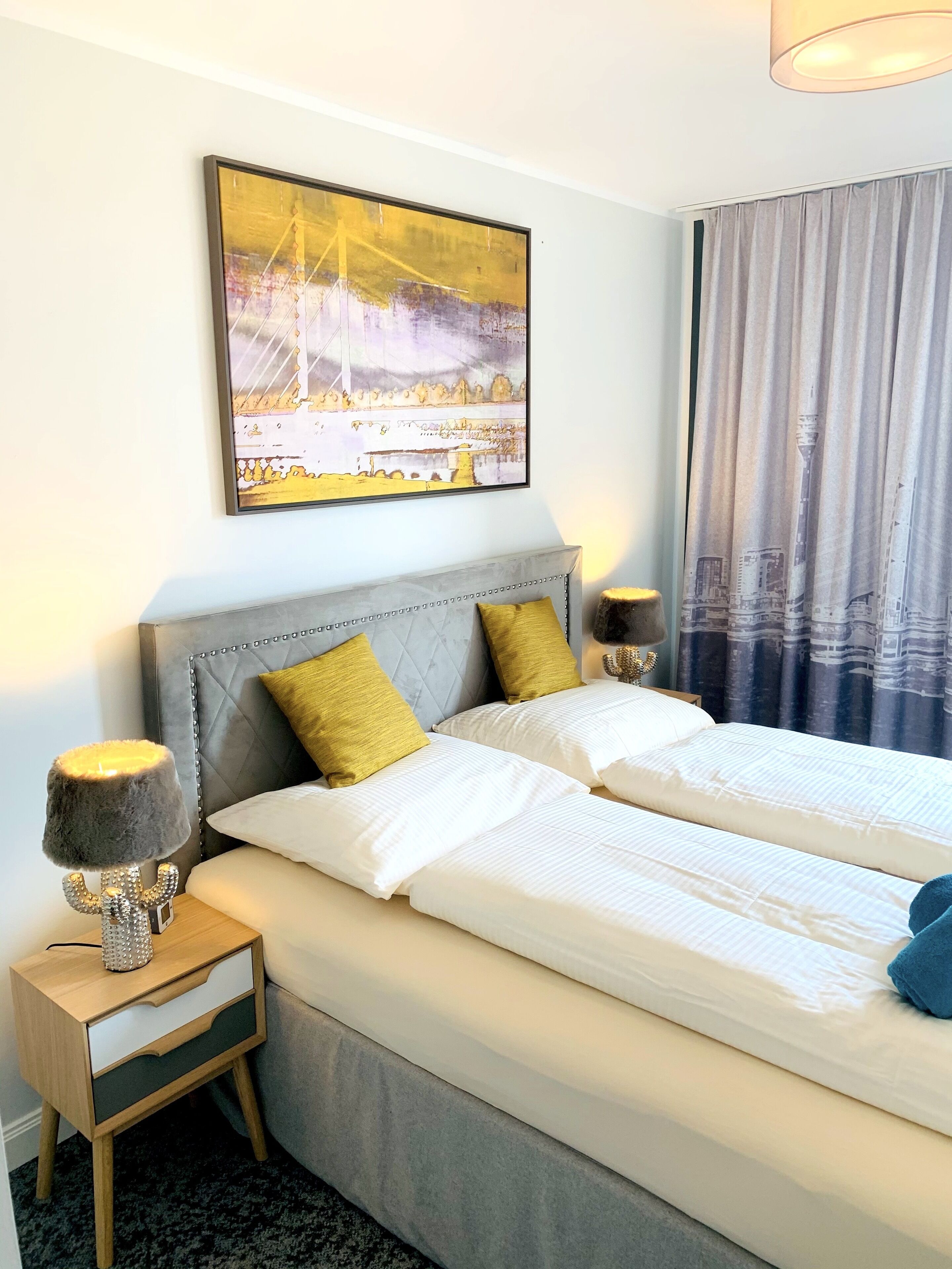 2 slaapkamers, een strijkplank/strijkijzer, wifi, beddengoed