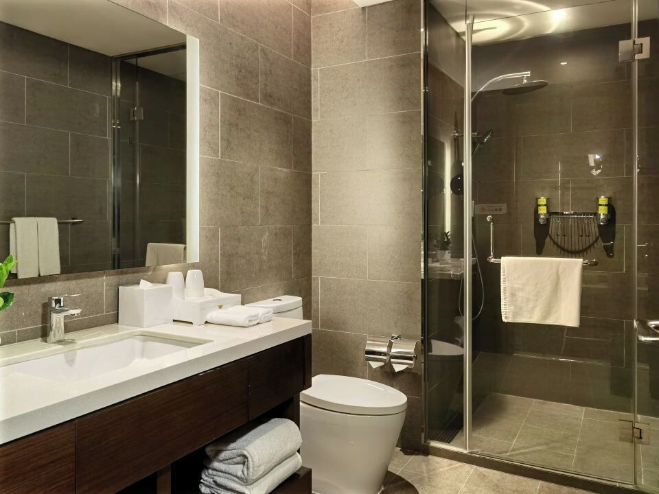 Monolocale Executive, 2 letti singoli | Bagno | Doccia, doccia idromassaggio, set di cortesia gratuito, asciugacapelli