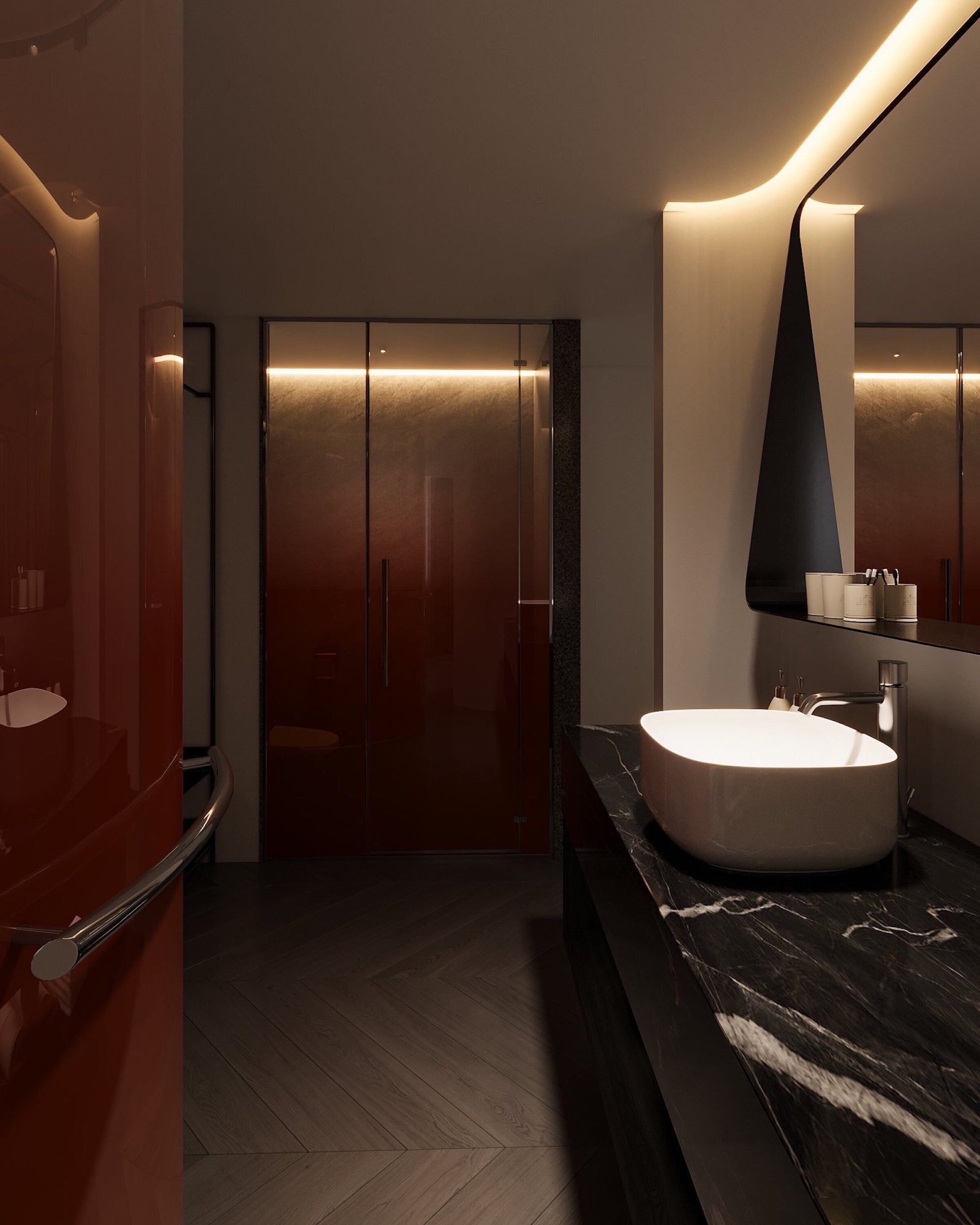 Senior kamer, 1 kingsize bed | Badkamer | Gratis toiletartikelen, een haardroger, pantoffels, handdoeken