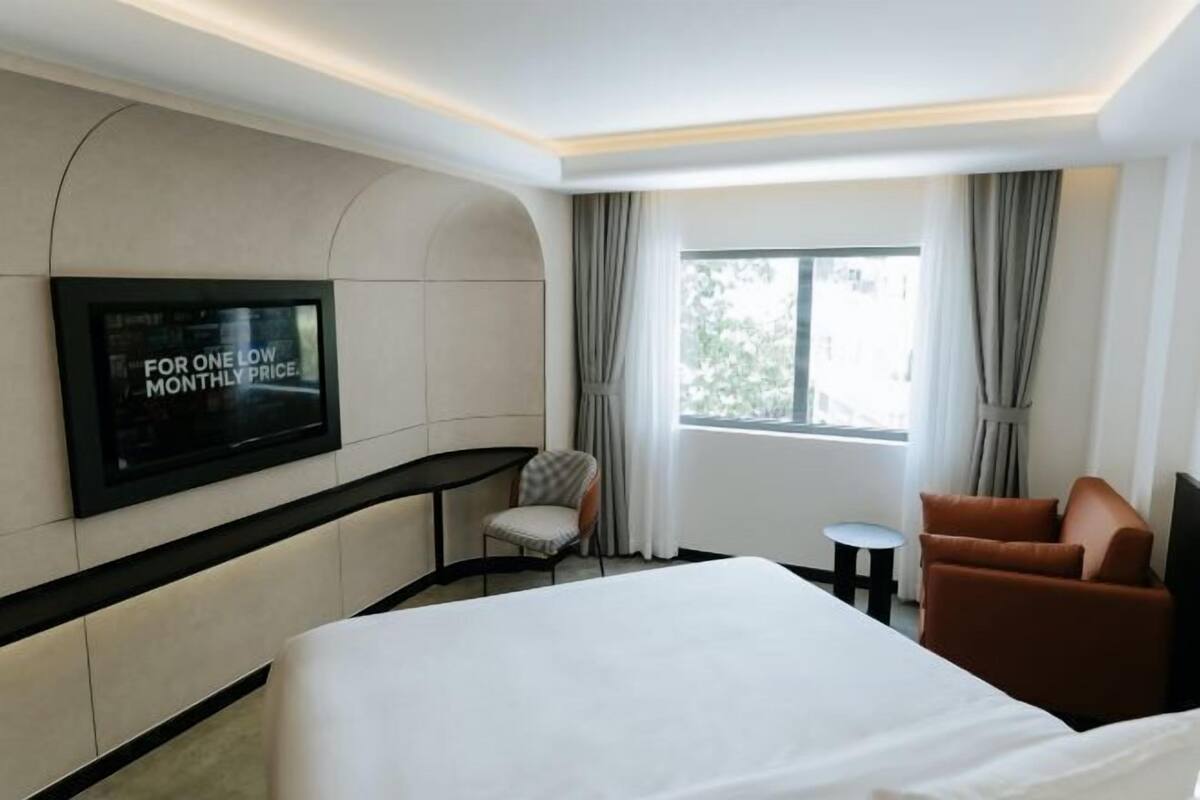 1 habitación, minibar, caja de seguridad en la habitación y escritorio
