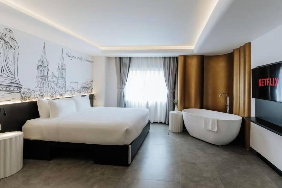 Minibar, in-room safe, desk, blackout curtains