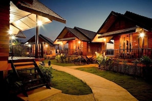 Deluxe cottage, 2 eenpersoonsbedden, niet-roken | Terras