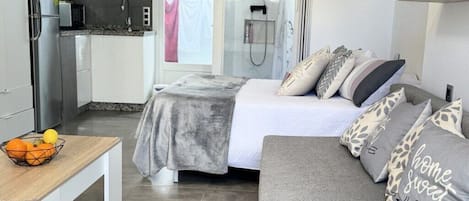 1 quarto, roupa de cama
