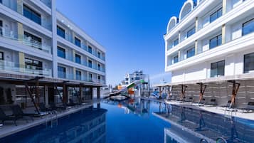 Indoor pool, seasonal outdoor pool