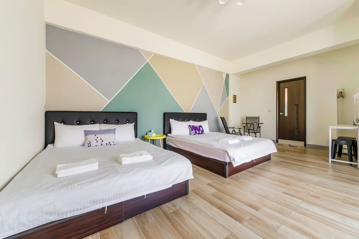 Blackout curtains, bed sheets