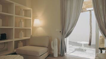 Deluxe kamer | Luxe beddengoed, donsdekens, Select Comfort-bedden, een minibar