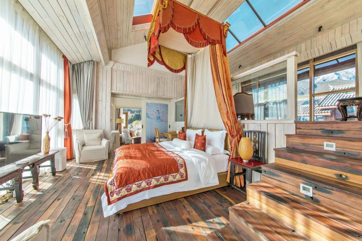 1 habitación y ropa de cama de alta calidad