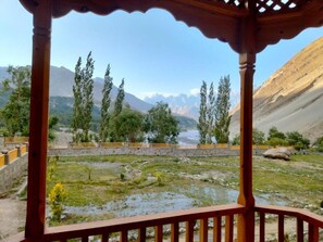 Blick von der Unterkunft