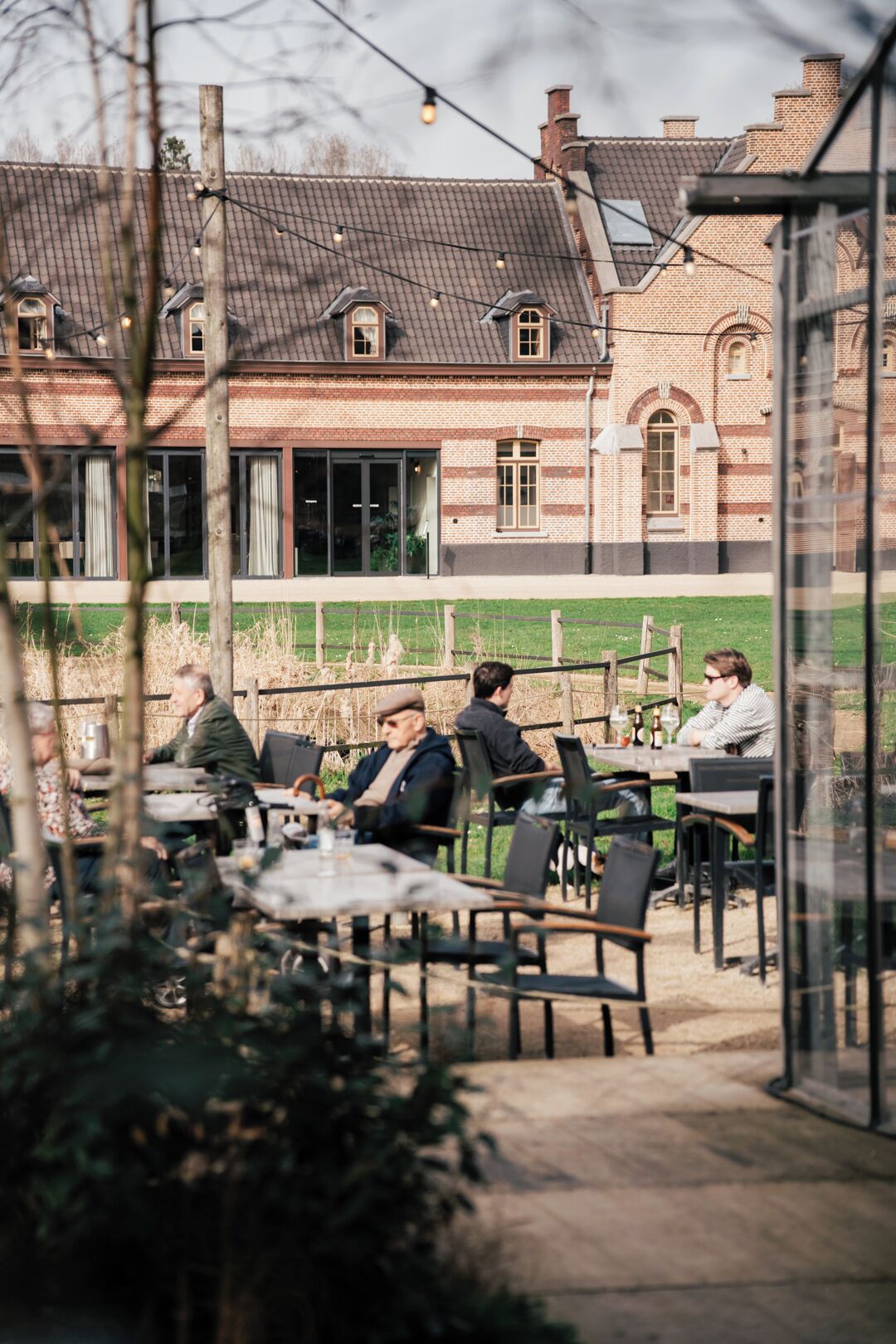Outdoor wedding area