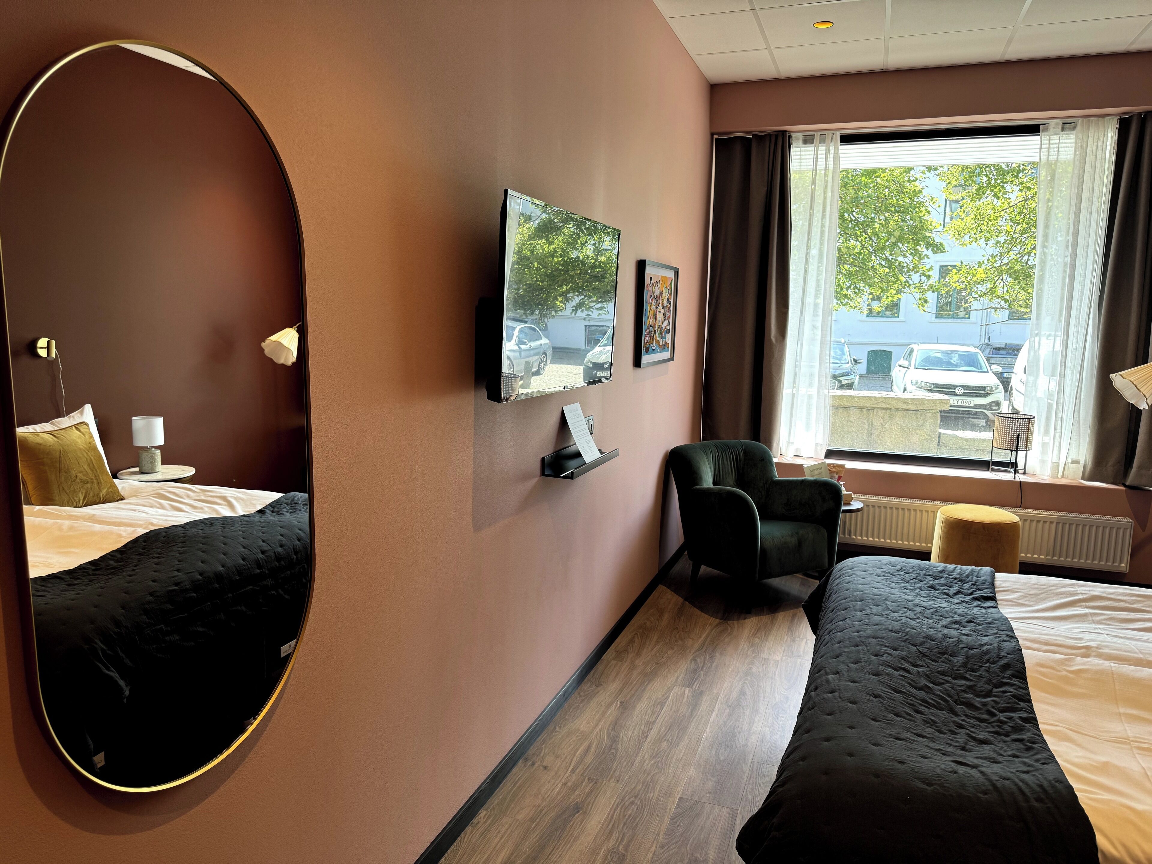 Double Room | Pillow-top beds, minibar, desk, laptop workspace