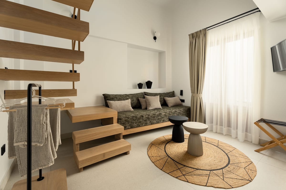 Ondas, Two Floor Superioer Suite with Pool View | 1 bedroom, premium bedding, pillowtop beds, individually decorated
