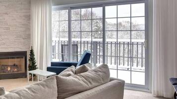 电视、壁炉、办公室