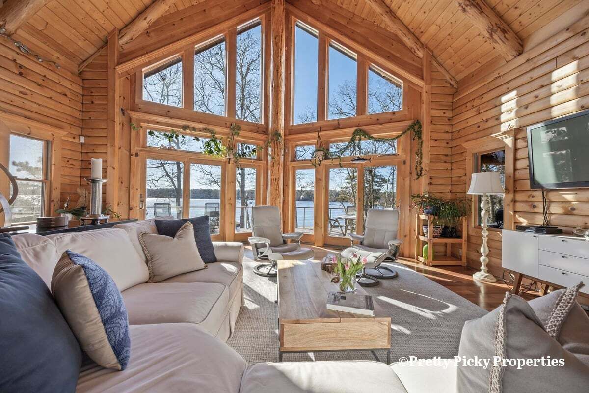 Unexpected Luxury Timber Home on Bass River, Superb Water Views: 048-Y