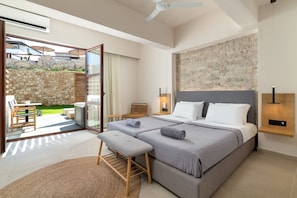 Literie de qualité supérieure, mini-bar avec articles gratuits