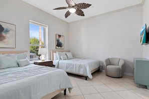 Condo, Multiple Beds, Patio (ESCAPE 1) | 2 bedrooms, individually decorated, individually furnished - Modern Ground flr Condo 1/2 Block to Beach w Pool! (South Padre Island)
