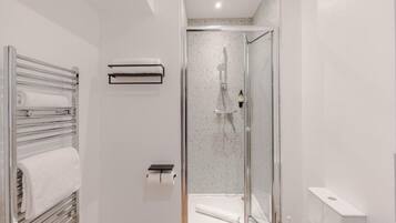 Free toiletries, hair dryer, towels, toilet paper