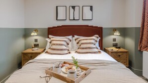 Căn hộ Deluxe | Bộ trải giường bằng vải cotton Ai Cập, bộ đồ giường cao cấp 